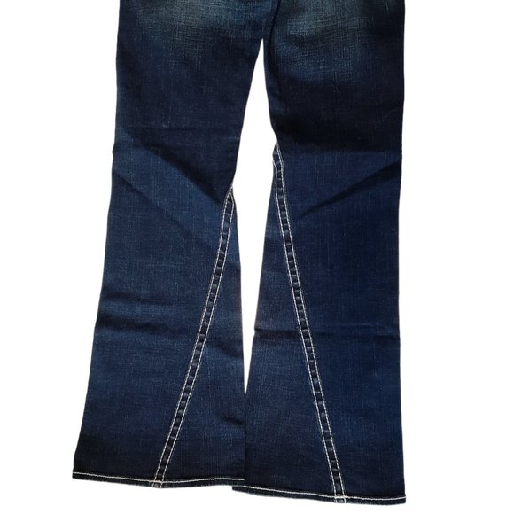 True Religion Dark Wash Bell Bottom Flare Leg Jeans SZ 31 - Picture 5 of 11